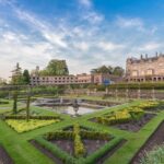 The Italianate gardens and Lilleshall Hall, home of IWM.